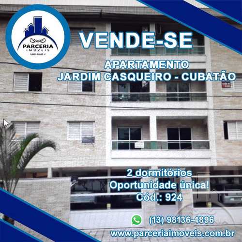 Apartamento, código 924 em Cubatão, bairro Jardim Casqueiro