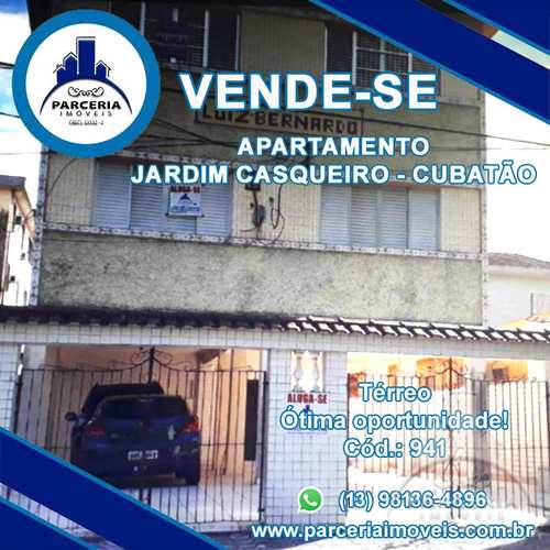 Apartamento, código 941 em Cubatão, bairro Jardim Casqueiro