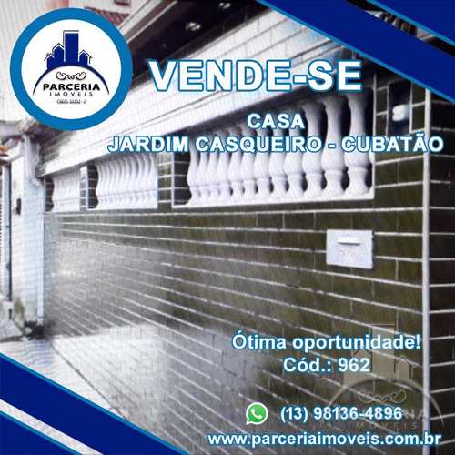 Casa, código 962 em Cubatão, bairro Jardim Casqueiro
