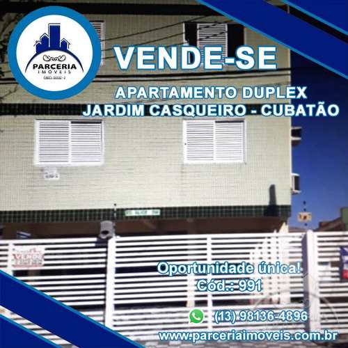 Apartamento, código 991 em Cubatão, bairro Jardim Casqueiro
