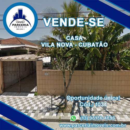 Casa, código 1034 em Cubatão, bairro Vila Nova