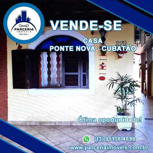 Casa, código 1040 em Cubatão, bairro Vila Ponte Nova