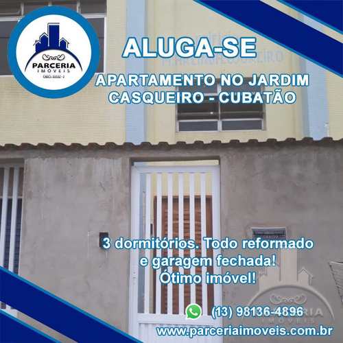 Apartamento, código 1042 em Cubatão, bairro Jardim Casqueiro