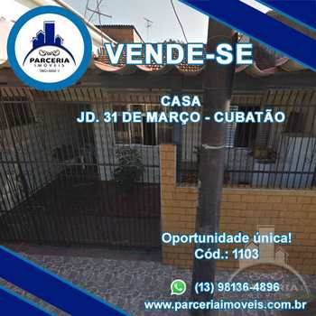 Casa em Cubatão, bairro Jardim Trinta E Um de Março