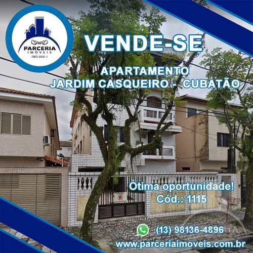 Apartamento, código 1115 em Cubatão, bairro Jardim Casqueiro