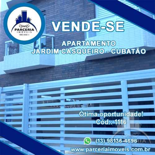 Apartamento, código 1116 em Cubatão, bairro Jardim Casqueiro