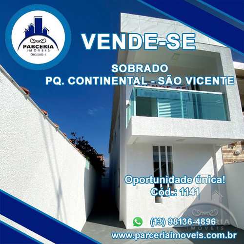 Sobrado, código 1142 em São Vicente, bairro Parque Continental
