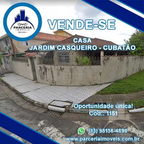 Casa, código 1151 em Cubatão, bairro Jardim Casqueiro