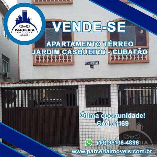 Apartamento, código 1169 em Cubatão, bairro Jardim Casqueiro