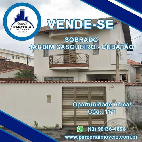 Sobrado, código 1171 em Cubatão, bairro Jardim Casqueiro