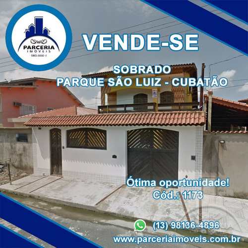 Sobrado, código 1173 em Cubatão, bairro Parque São Luis