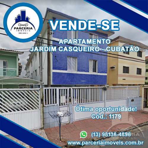 Apartamento, código 1179 em Cubatão, bairro Jardim Casqueiro