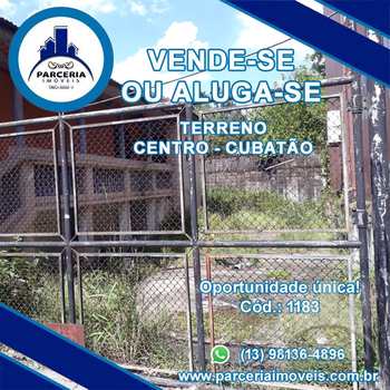 Terreno Comercial em Cubatão, bairro Centro