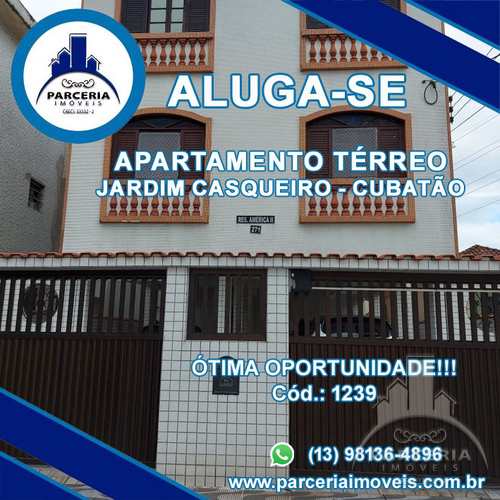 Apartamento, código 1239 em Cubatão, bairro Jardim Casqueiro