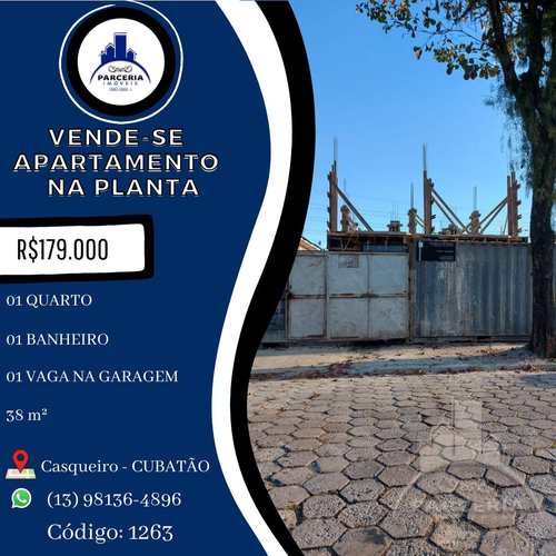 Apartamento, código 1263 em Cubatão, bairro Jardim Casqueiro