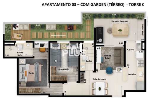 Apartamento com 2 dorms, Condomínio Upper Life, Sorocaba - R$ 360