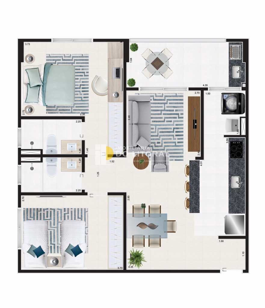 Apartamento em Mongaguá, no bairro Vila Atlântica