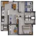 Apartamento em Sorocaba, bairro Jardim Paulistano