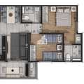 Apartamento em Sorocaba, bairro Jardim Paulistano