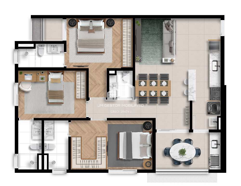 Apartamento em Sorocaba, no bairro Centro