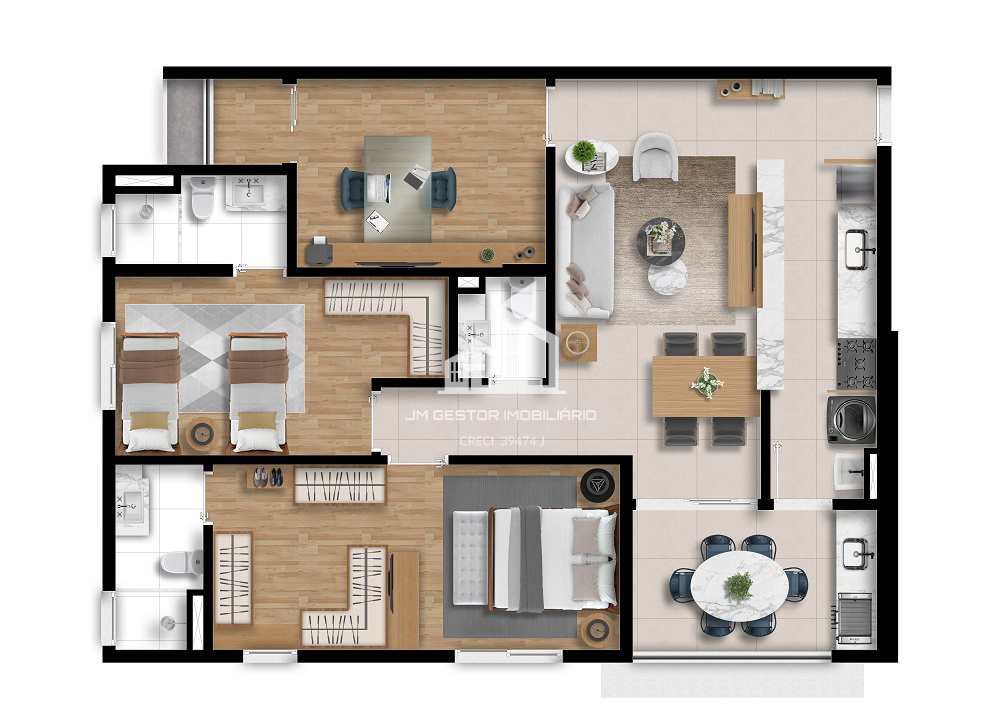 Apartamento em Sorocaba, no bairro Centro