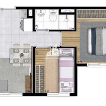 Apartamento em São Paulo, bairro Vila Prudente