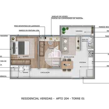 Apartamento em Sorocaba, bairro Jardim Simus