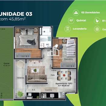 Apartamento em Sorocaba, bairro Recreio dos Sorocabanos