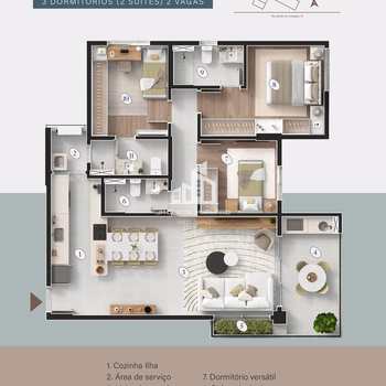 Apartamento em Sorocaba, bairro Vila Leão