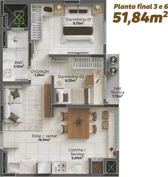 Apartamento, código 5329 em Blumenau, bairro Água Verde