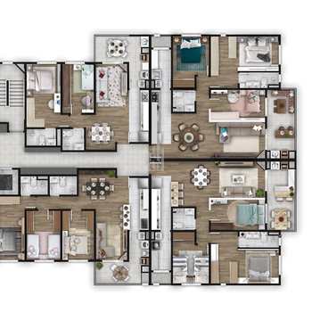 Apartamento em Curitiba, bairro Bacacheri