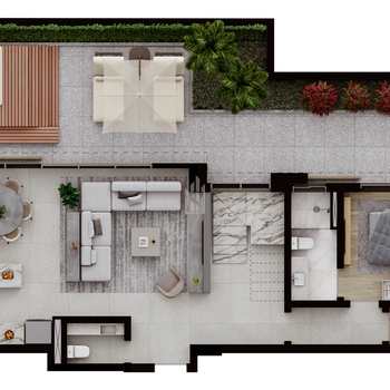 Apartamento em Curitiba, bairro Cabral