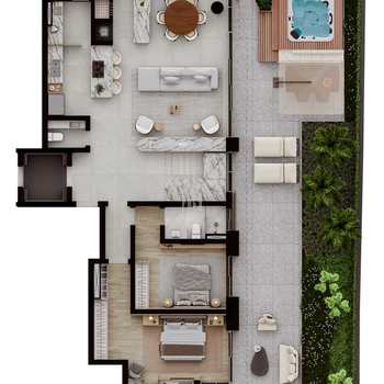 Apartamento em Curitiba, bairro Cabral