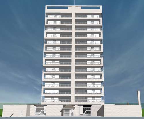 Apartamento, código 146 em Peruíbe, bairro Centro