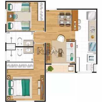 Planta vista bela 55m suite