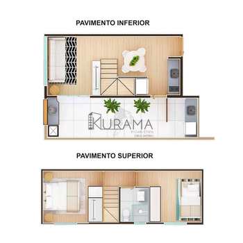 planta Duplex - 2 Dorms. bacaba 2