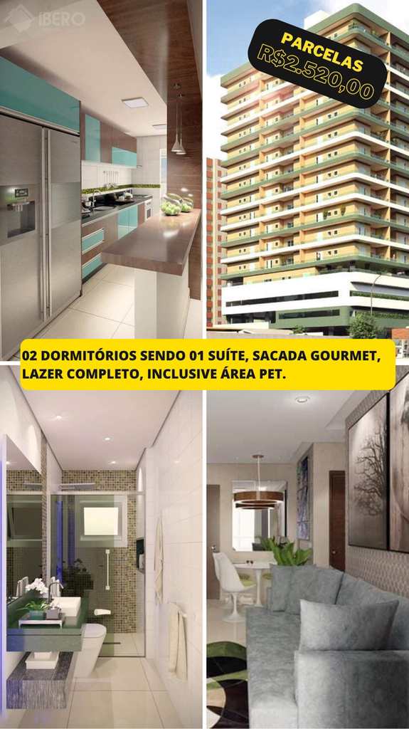 Apartamento em Praia Grande, no bairro Ocian