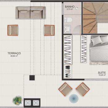 Apartamento em Bertioga, bairro Indaiá