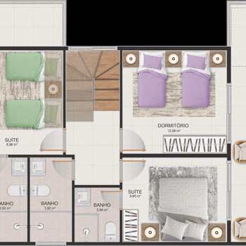 Apartamento em Bertioga, bairro Indaiá