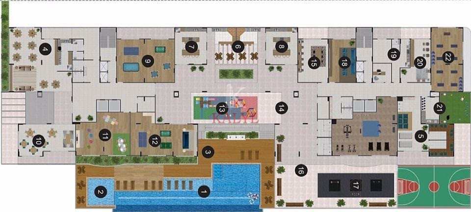Apartamento em Praia Grande, no bairro Ocian