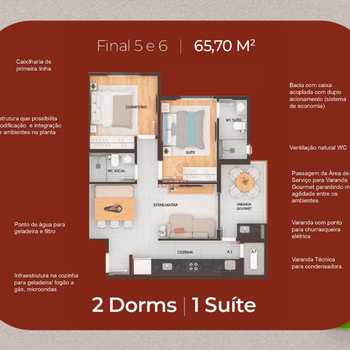 Apartamento em Praia Grande, bairro Guilhermina