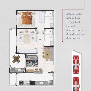 Apartamento em Praia Grande, bairro Caiçara