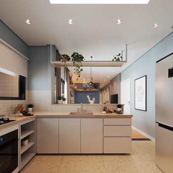 Apartamento em Praia Grande, bairro Guilhermina