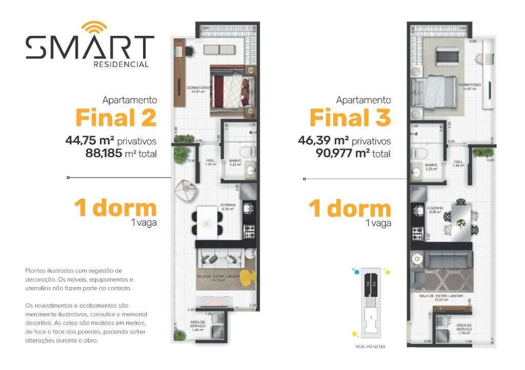 Apartamento em Praia Grande, no bairro Guilhermina