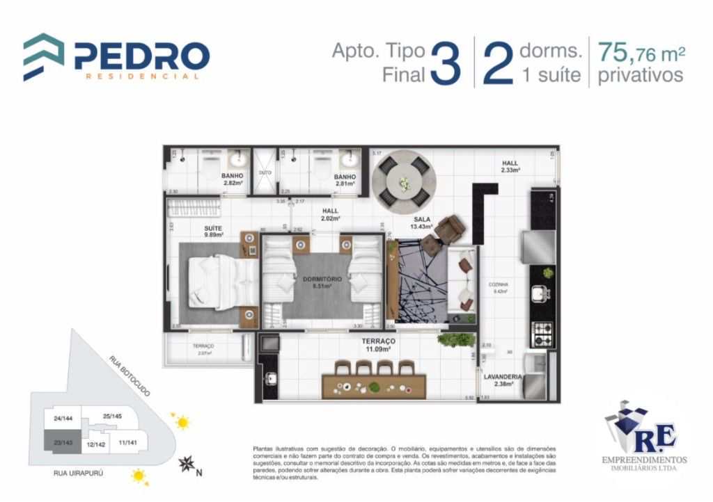 Apartamento em Praia Grande, no bairro Tupi