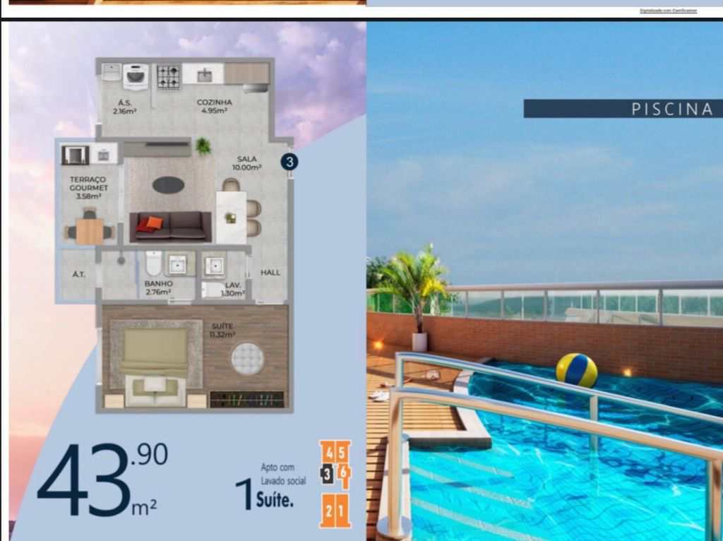 Apartamento em Praia Grande, no bairro Guilhermina