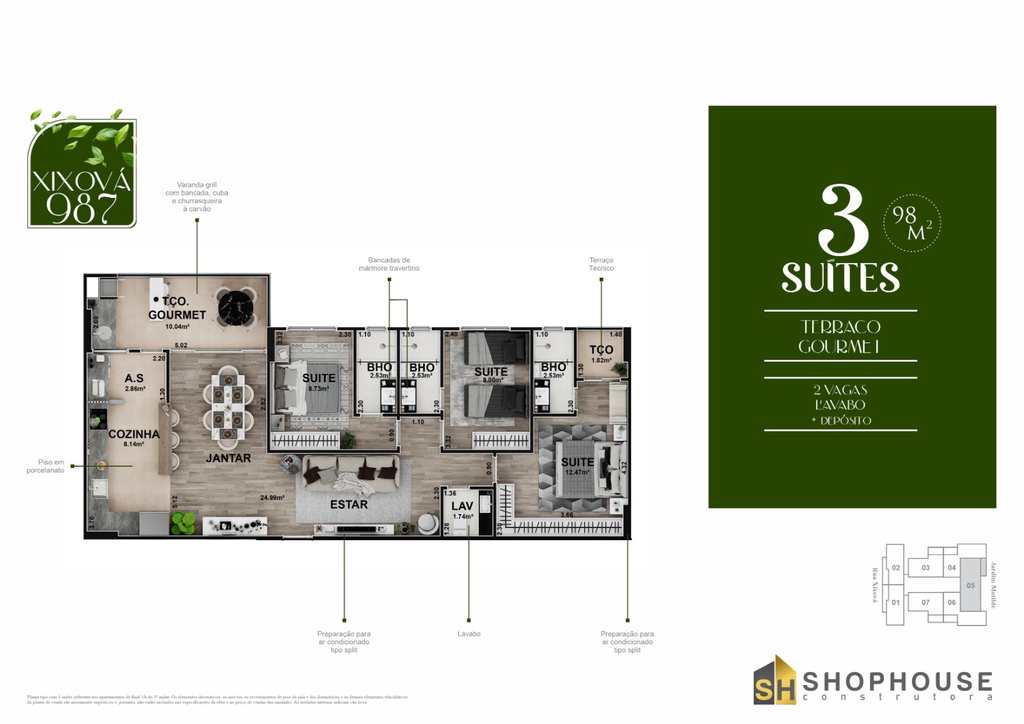 Apartamento em Praia Grande, no bairro Canto do Forte