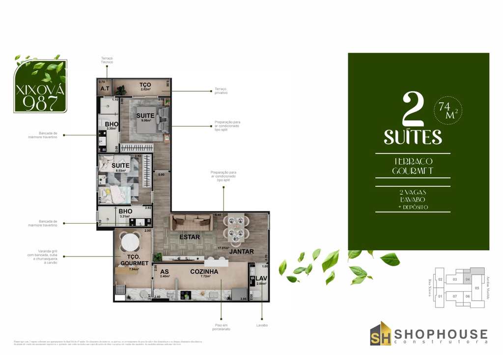 Apartamento em Praia Grande, no bairro Canto do Forte