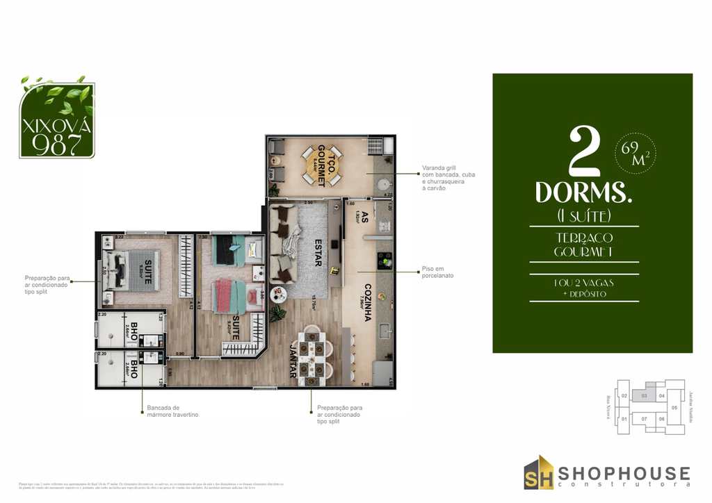 Apartamento em Praia Grande, no bairro Canto do Forte