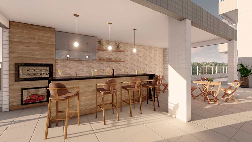 Apartamento em Mongaguá, no bairro Centro